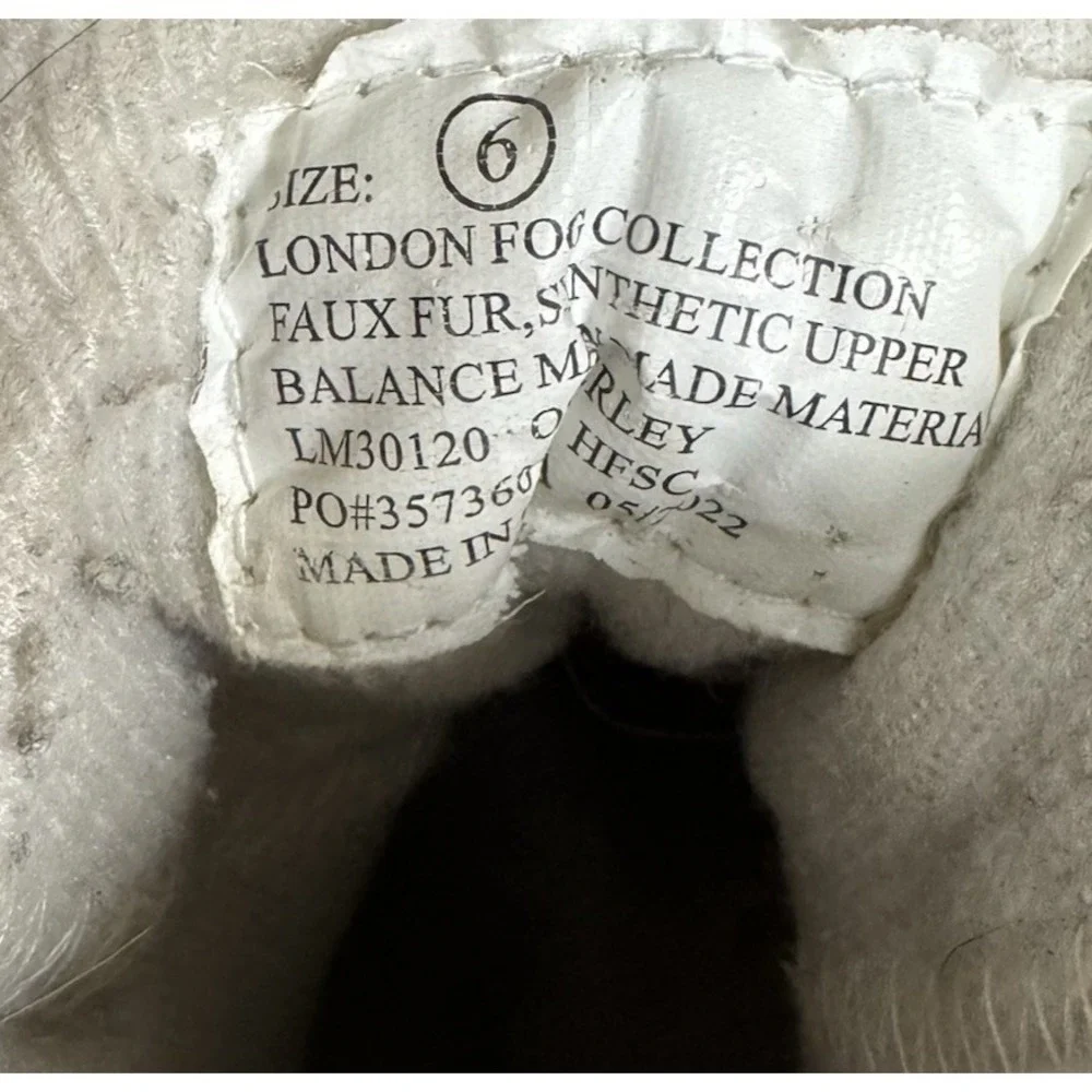 London Fog Toddler Girl Snow Boots Size 6 Pink/Tan /Blue Waterproof‎ Lined